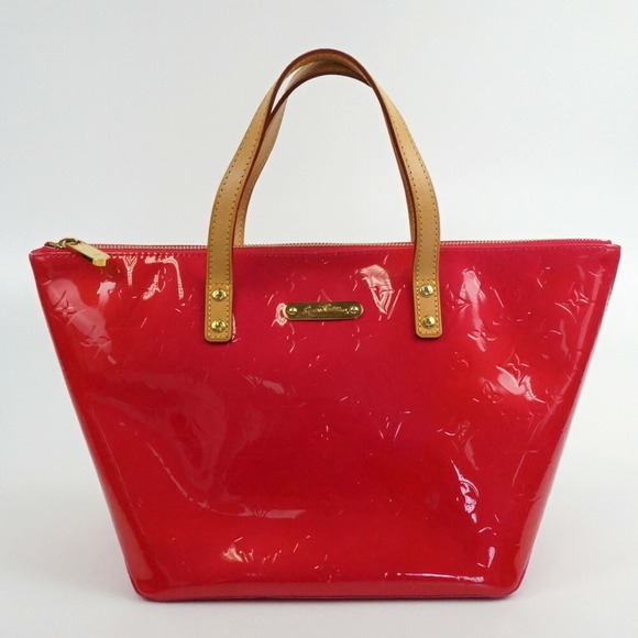 Louis Vuitton Vernis Pink Handbag Bellevue Pink Rose PM Pop - Picture 1 of 8